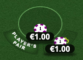 Screenshot of Blackjack Surrender 21 plus 3 side bet with stake